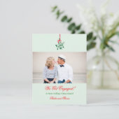 Faire-part photo Fiançailles Mistletoe (Debout devant)