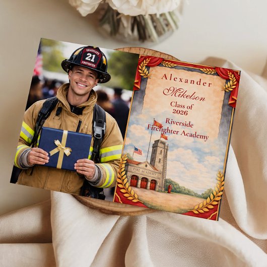 Faire-part Photo First Responder Graduation Celebration