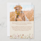 Faire-part photo fleur sauvage Bloom Graduation (Dos)