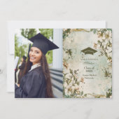 Faire-part Photo Fleur sauvage Bloom Graduation Party (Devant)