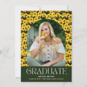 Faire-part Photo Fleur sauvage Daisy Lycée Graduation (Devant)