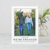 Faire-part PHOTO Flocon de neige Nous sommes fiancés Faire-pa (Debout devant)