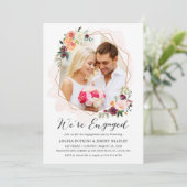 Faire-part photo floral Whimsical (Debout devant)