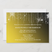 Faire-part photo Glitzy Gold Graduation (Dos)