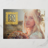 Faire-part photo Gold Graduation (Recto)