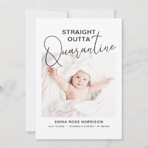 Faire-part Photo Hors Quarantaine Naissance