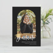 Faire-part photo Jouer Script Graduation (Debout devant)