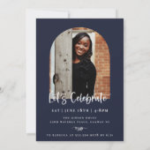 Faire-part photo Jouer Script Graduation (Dos)