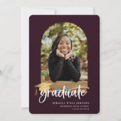 Faire-part photo Jouer Script Graduation (Devant)