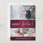 Faire-part Photo Joyeux Noël moderne (Devant)