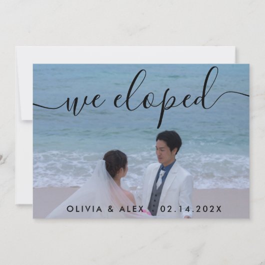 Faire-part Photo mariage (Devant)