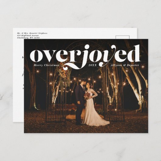 Faire-part photo mariage de vacances (Devant / Derrière)