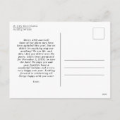 Faire-part photo mariage de vacances (Dos)