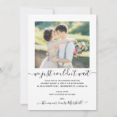 Faire-part photo mariage Elopement (Dos)