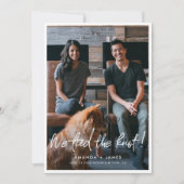 Faire-part Photo Mariage Elopement Card avec Script moderne (Devant)