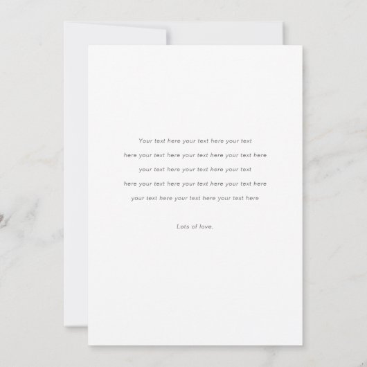 Faire-part Photo Mariage Elopement Card avec Script moderne (Dos)