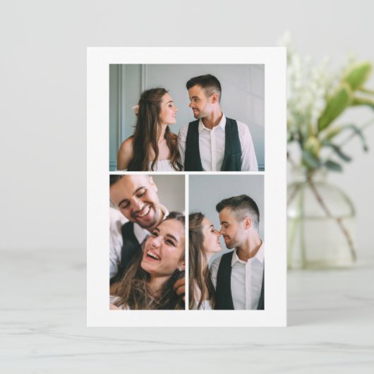 Faire-part photo Mariage trois (Debout devant)