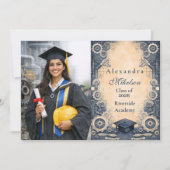 Faire-part Photo Mechanical Engineer Graduation (Devant)