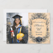 Faire-part Photo Mechanical Engineering Degree Graduation (Devant)