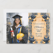 Faire-part Photo Mechanical Engineering Graduation (Devant)