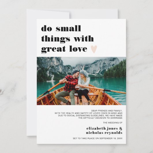 Faire-part photo Micro Mariage téléchargé (Devant)