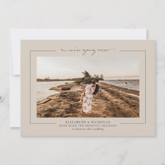 Faire-part photo Micro Mariage téléchargé (Devant)