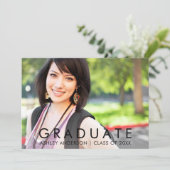 Faire-part Photo minimaliste moderne (Debout devant)