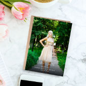 Faire-part photo minimaliste pour diplômés