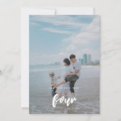 Faire-part Photo moderne bébé Bientôt Grossesse (Devant)