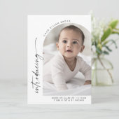 Faire-part Photo moderne Boho Arch (Debout devant)