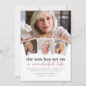 Faire-part Photo moderne Collage funéraire Ordre de service (Devant)