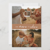 Faire-part Photo moderne de grossesse 'One More to Adore' (Devant)