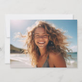 Faire-part Photo Moderne Diplômé (Dos)