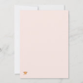 Faire-part Photo moderne élégante florale or graduation (Dos)