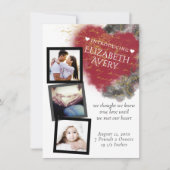 Faire-part Photo moderne Grunge Heart and Paint Splatter (Devant)