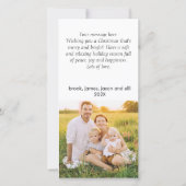 Faire-part Photo moderne Joyeuses Fêtes de Noël Photocard (Dos)