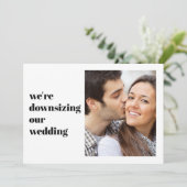 Faire-part Photo Moderne Minimale Nous Sommes En Train De Réd (Debout devant)