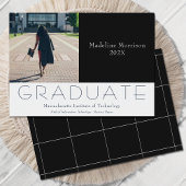 Faire-part Photo moderne noir blanc