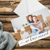 Faire-part Photo Moderne Nous Avons Déménagé Nouvelle Adresse