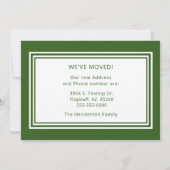 Faire-part Photo moderne Nouveau foyer (Dos)