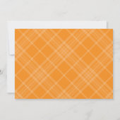 Faire-part Photo moderne Orange Diplômé (Dos)
