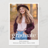 Faire-part photo moderne tendance (Devant)