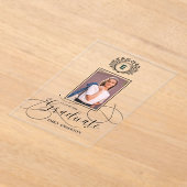 Faire-part photo Monogramme 2025 (Poser)