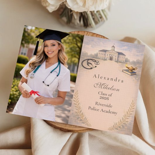 Faire-part Photo Nurse Pinning Ceremony Graduation