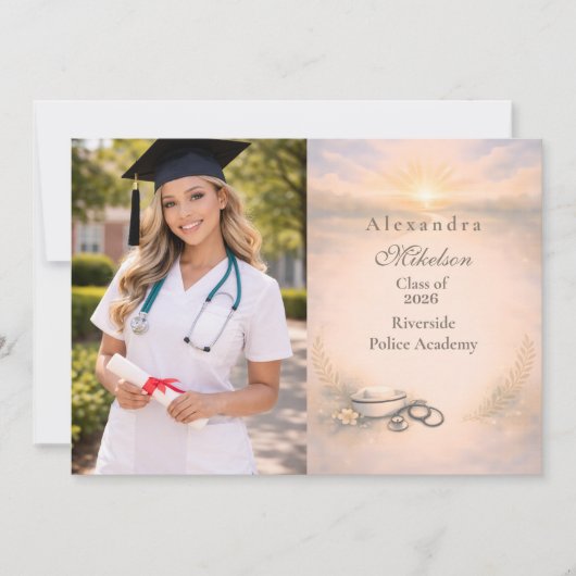 Faire-part Photo Nursing Program Graduation Celebration (Devant)