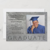 Faire-part photo officiel gravé en pierre (Devant)