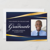 Faire-part Photo officielle de la Marine Blue Gold (Devant)