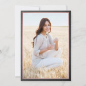 Faire-part Photo Parents Chalkboard et Pink Graduation (Dos)