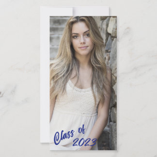 Faire-part Photo personnalisée Classe longue et maigre
