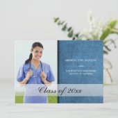 Faire-part photo personnalisée de l'école (Debout devant)